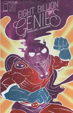 Eight Billion Genies 4 (4th) published by Image with cover art by Ryan Browne