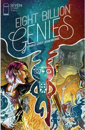 Eight Billion Genies 7A published by Image with cover art by Ryan Browne