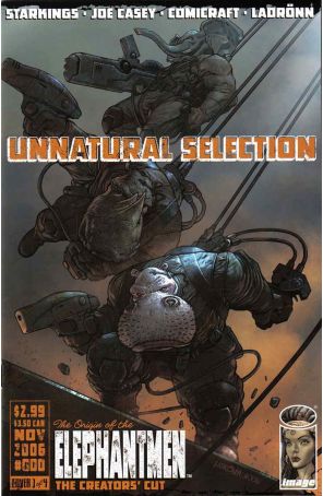 Elephantmen 0A published by Image with cover art by Omar Ladrönn