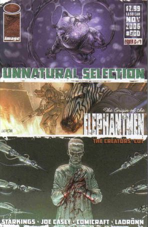 Elephantmen 0B published by Image with cover art by Omar Ladrönn
