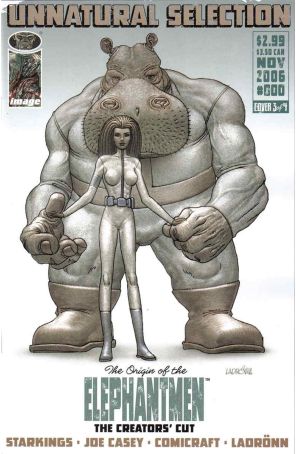 Elephantmen 0C published by Image with cover art by Omar Ladrönn