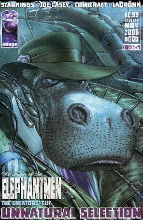 Elephantmen 0D published by Image with cover art by Omar Ladrönn