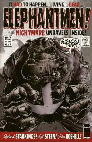 Elephantmen 12 published by Image with cover art by Rob Steen