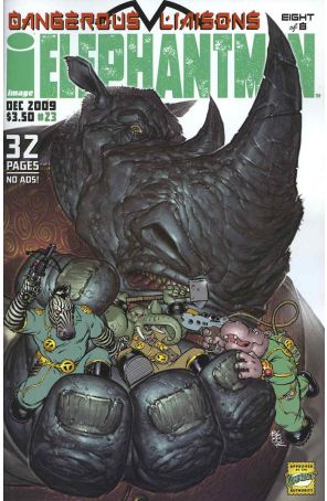 Elephantmen 23 published by Image with cover art by Boo Cook