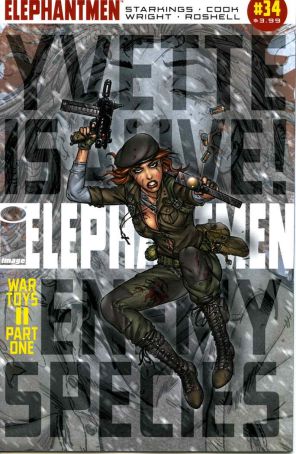 Elephantmen 34 published by Image with cover art by Boo Cook