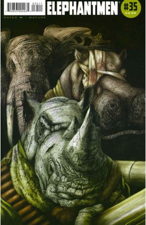 Elephantmen 35 published by Image with cover art by Boo Cook