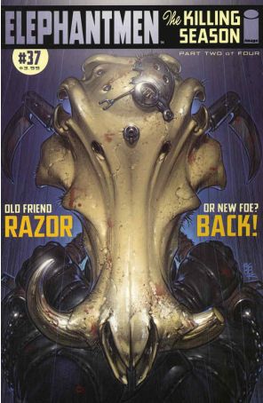 Elephantmen 37 published by Image with cover art by Boo Cook