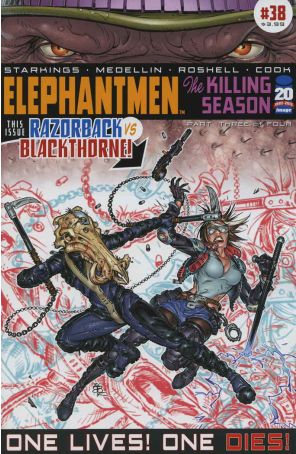 Elephantmen 38 published by Image with cover art by Boo Cook