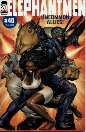 Elephantmen 40 published by Image with cover art by Tony Parker