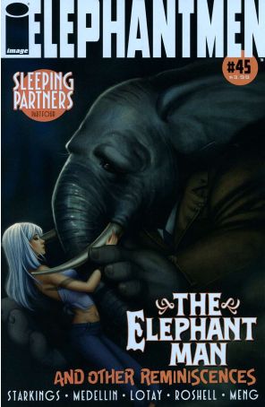 Elephantmen 45 published by Image with cover art by Fiona Meng