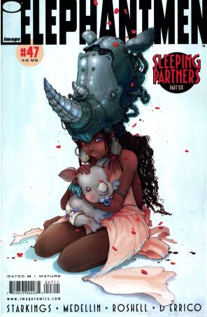 Elephantmen 47 published by Image with cover art by Camille D’errico