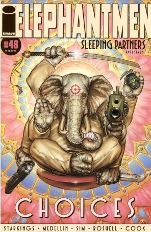 Elephantmen 48 published by Image with cover art by Boo Cook