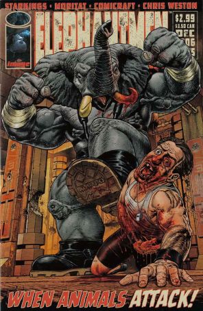 Elephantmen 5A published by Image with cover art by Chris Weston