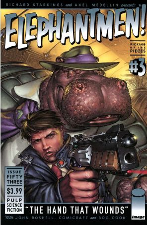 Elephantmen 53 published by Image with cover art by Boo Cook