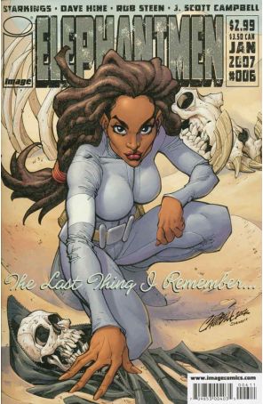 Elephantmen 6 published by Image with cover art by J. Scott Campbell