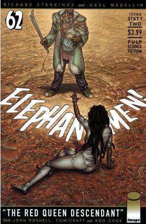 Elephantmen 62 published by Image with cover art by Boo Cook