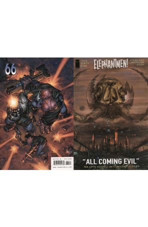 Elephantmen 65 published by Image with cover art by Boo Cook