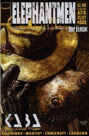 Elephantmen 9 published by Image with cover art by José Ladrönn