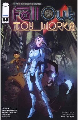 Fall Out Toy Works 1 published by Image with cover art by Sam Basri