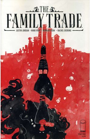 The Family Trade 4 published by Image with cover art by Morgan Beem