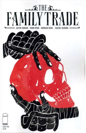 The Family Trade 5 published by Image with cover art by Morgan Beem