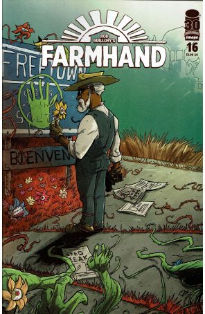 Farmhand 16 published by Image with cover art by Rob Guillory