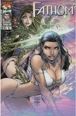 Fathom (Michael Turner's...) 12 published by Image with cover art by Michael Turner, Jon Sibal, and Peter Steigerwald