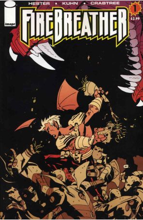 Firebreather (2nd Series) 1 published by Image with cover art by Andy Kuhn