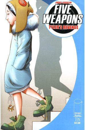Five Weapons 10 published by Image with cover art by Jimmie Robinson
