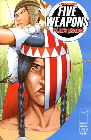 Five Weapons 7 published by Image with cover art by Jimmie Robinson