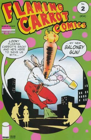 Flaming Carrot Comics (Desperado) 2 published by Image with cover art by Bob Burden