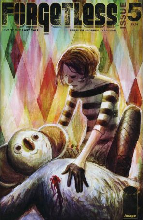 Forgetless 5 published by Image with cover art by Marley Zarcone