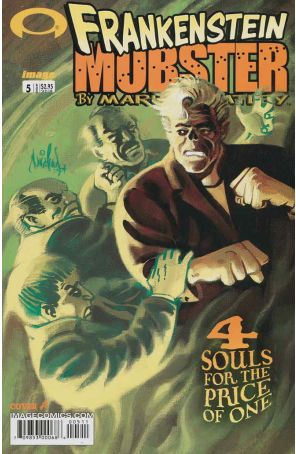Frankenstein Mobster 5A published by Image with cover art by Mark Wheatley