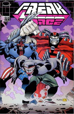 Freak Force (Mini-Series) 2 published by Image with cover art by Andy Kuhn