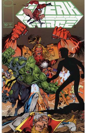 Freak Force 10 published by Image with cover art by Erik Larsen and Karl Kesel