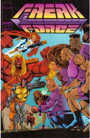 Freak Force 3 (Newsstand) published by Image with cover art by Vic Bridges and Karl Kesel