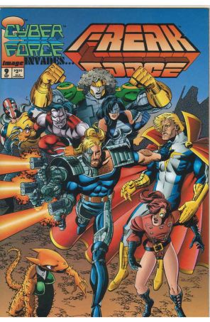 Freak Force 9 published by Image with cover art by Vic Bridges and Karl Kesel