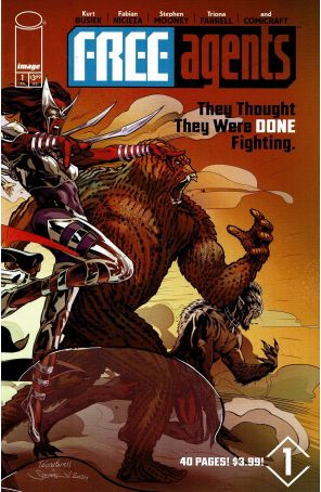 Free Agents 1A published by Image with cover art by Stephen Mooney