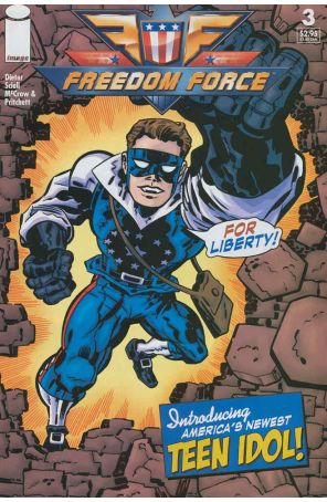 Freedom Force 3 published by Image with cover art by Tom Scioli