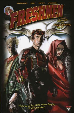 Freshmen TPB 1 published by Image with cover art by Rodolfo Migliari