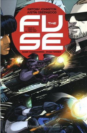 The Fuse 12 published by Image with cover art by Justin Greenwood