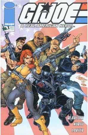 G.I. Joe Comic Book 1 (3rd) published by Image with cover art by J. Scott Campbell