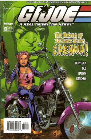 G.I. Joe Comic Book 10 published by Image with cover art by Steve Kurth