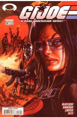 G.I. Joe Comic Book 18 published by Image with cover art by Dan Brereton