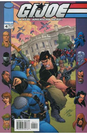 G.I. Joe Comic Book 4 published by Image with cover art by J. Scott Campbell