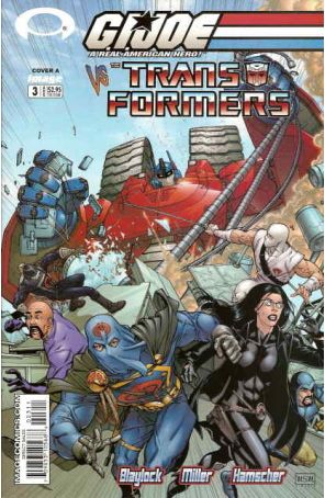 G.I. Joe vs. The Transformers 3A published by Image with cover art by Mark Brooks