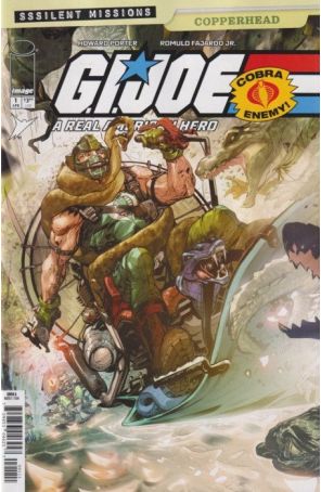G.I. Joe, a Real American Hero Sssilent Missions Copperhead 1A published by Image with cover art by Howard Porter and Romulo Fajardo Jr.