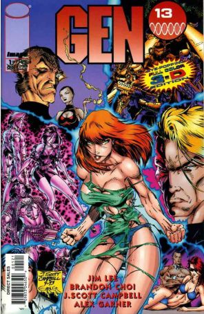 Gen13 (Mini-Series) 1B published by Image with cover art by J. Scott Campbell and Alex Garner