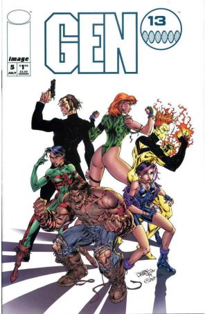 Gen13 (Mini-Series) 5 published by Image with cover art by J. Scott Campbell