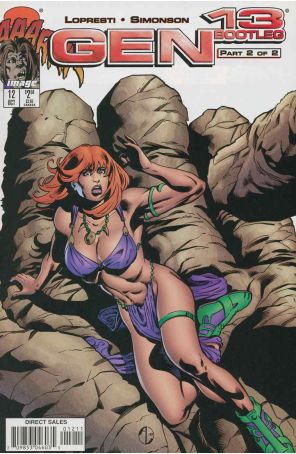 Gen13 Bootleg 12 published by Image with cover art by Aaron Lopestri